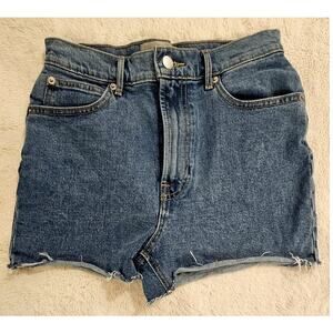 Everlane The Way High Jeans Denim Shorts, Sz 25, Excellent cond. High Rise